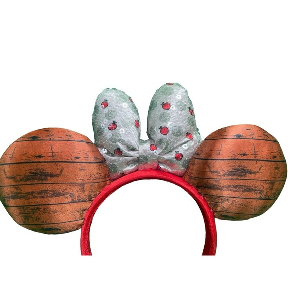 2021 Epcot Food & Wine Festival Minnie Mouse Ears Headband  Apple Orchard - Picture 9 of 16